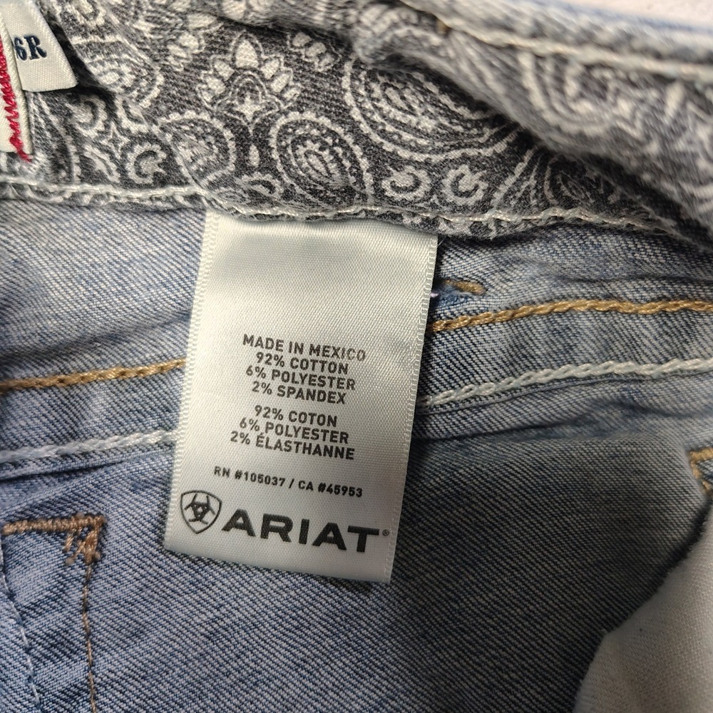 Ariat REAL Jeans Women 26R Mid Rise Stretch Whipstitch Boot Cut Western 10014022 - Picture 14 of 16